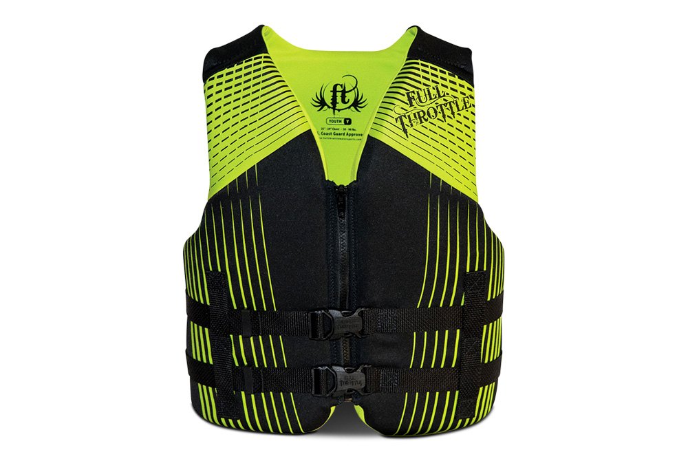 2X-Large Green Full Throttle Adult Rapid Dry Flex Back Life Jacket 